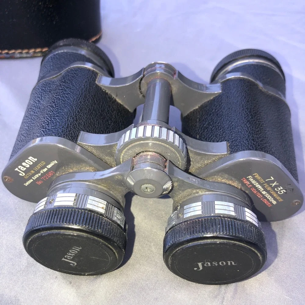 Vintage Jason‎ 7x35 Extra-Fine Quality Binoculars Coated Lenses Japan with Case